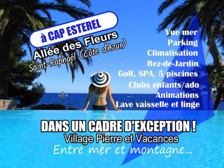 Dans Un Cadre D'Exception, Vue Mer Panoramique A Agay Cote D'Azur, Village Vacances Cap Esterel, T2 Avec Jardin, Golf, Climatisation, Wifi, 5 Piscines Saint-Raphaël Extérieur photo
