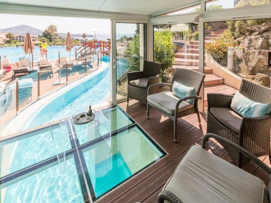 Dans Un Cadre D'Exception, Vue Mer Panoramique A Agay Cote D'Azur, Village Vacances Cap Esterel, T2 Avec Jardin, Golf, Climatisation, Wifi, 5 Piscines Saint-Raphaël Extérieur photo