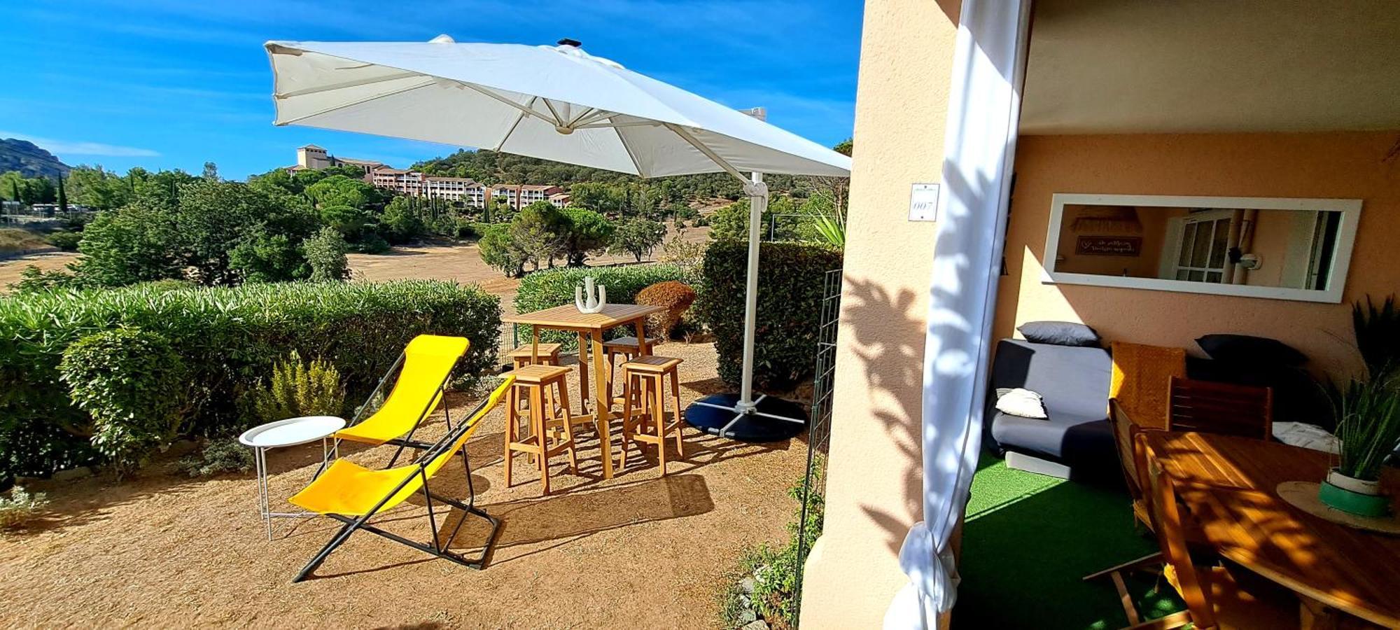 Dans Un Cadre D'Exception, Vue Mer Panoramique A Agay Cote D'Azur, Village Vacances Cap Esterel, T2 Avec Jardin, Golf, Climatisation, Wifi, 5 Piscines Saint-Raphaël Extérieur photo
