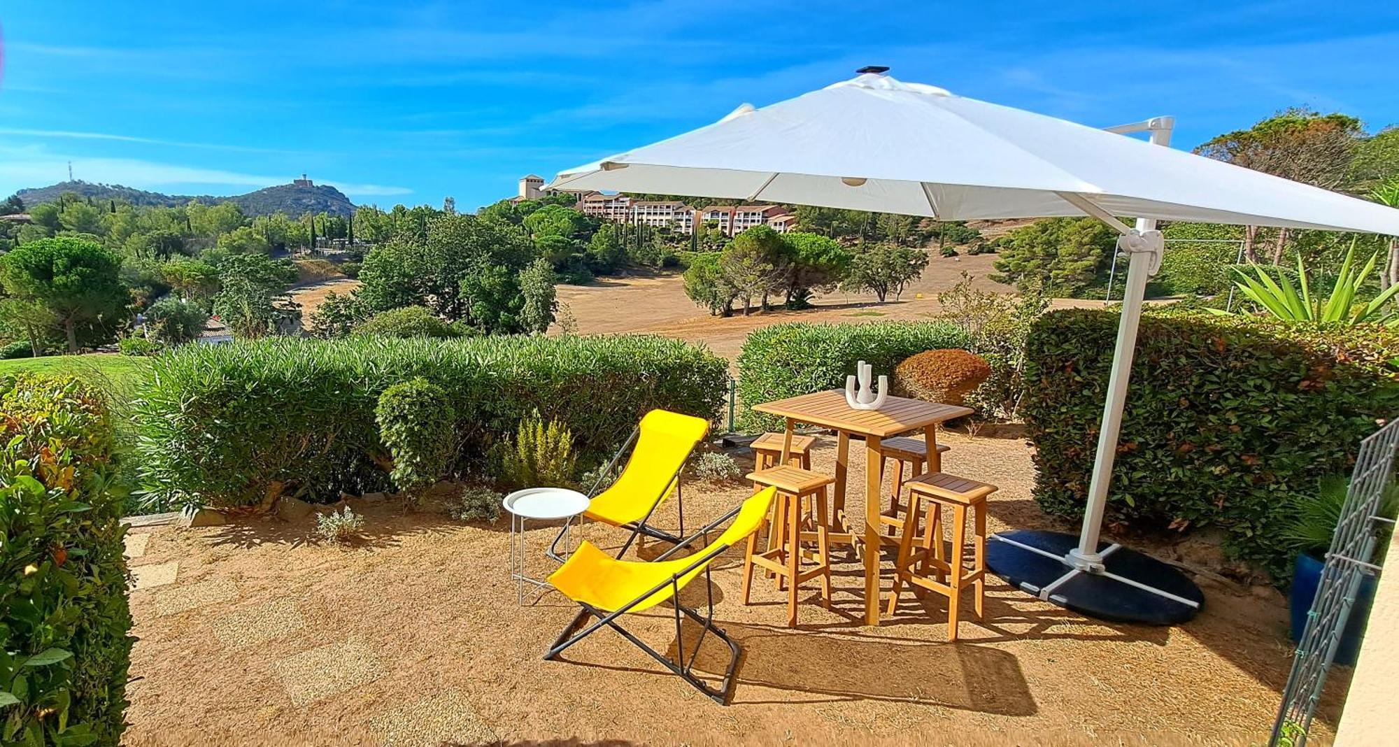 Dans Un Cadre D'Exception, Vue Mer Panoramique A Agay Cote D'Azur, Village Vacances Cap Esterel, T2 Avec Jardin, Golf, Climatisation, Wifi, 5 Piscines Saint-Raphaël Extérieur photo