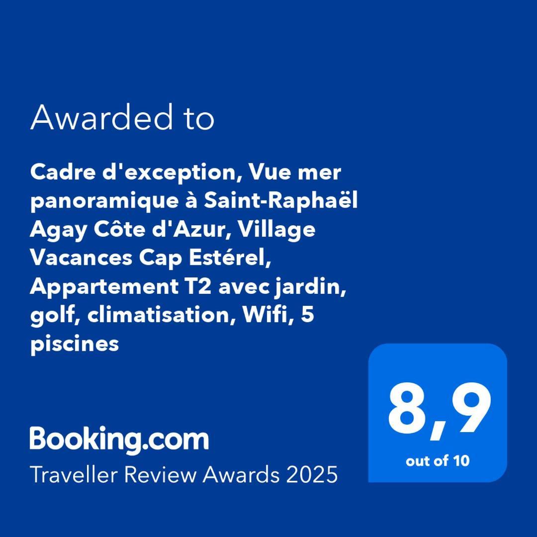 Dans Un Cadre D'Exception, Vue Mer Panoramique A Agay Cote D'Azur, Village Vacances Cap Esterel, T2 Avec Jardin, Golf, Climatisation, Wifi, 5 Piscines Saint-Raphaël Extérieur photo