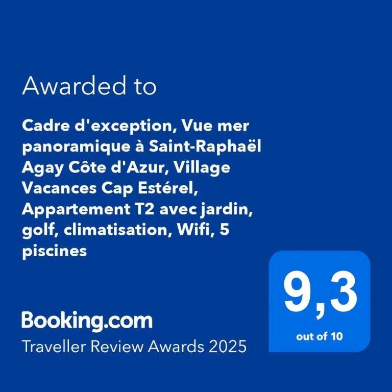 Dans Un Cadre D'Exception, Vue Mer Panoramique A Agay Cote D'Azur, Village Vacances Cap Esterel, T2 Avec Jardin, Golf, Climatisation, Wifi, 5 Piscines Saint-Raphaël Extérieur photo